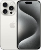 Apple iPhone 15 Pro 128GB White Titanium mobile phone on the Three Upgrade Unlimited at 32 tariff