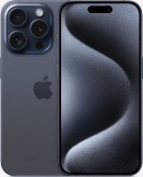 Apple iPhone 15 Pro 128GB Blue Titanium mobile phone on the Three Upgrade Unlimited at 19 tariff